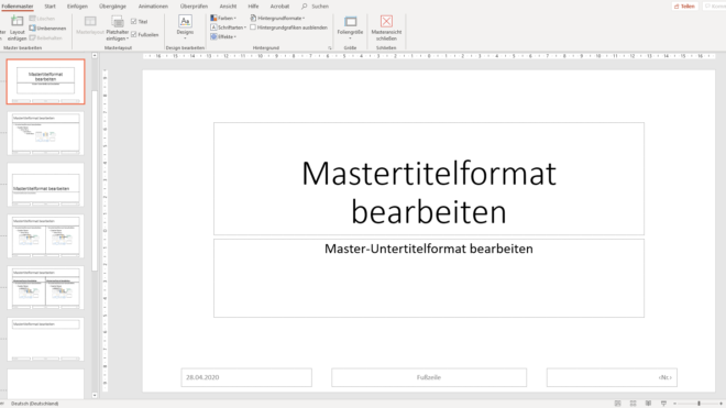 DEN POWERPOINT-FOLIENMASTER KENNENLERNEN TEIL 1