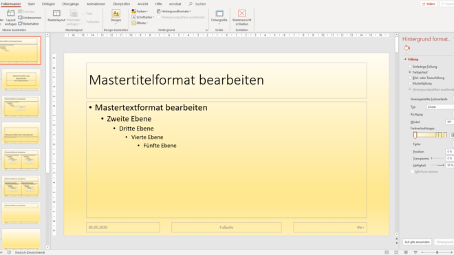 POWERPOINT FOLIENMASTER KENNENLERNEN TEIL 2 – INDIVIDUELLE GESTALTUNG